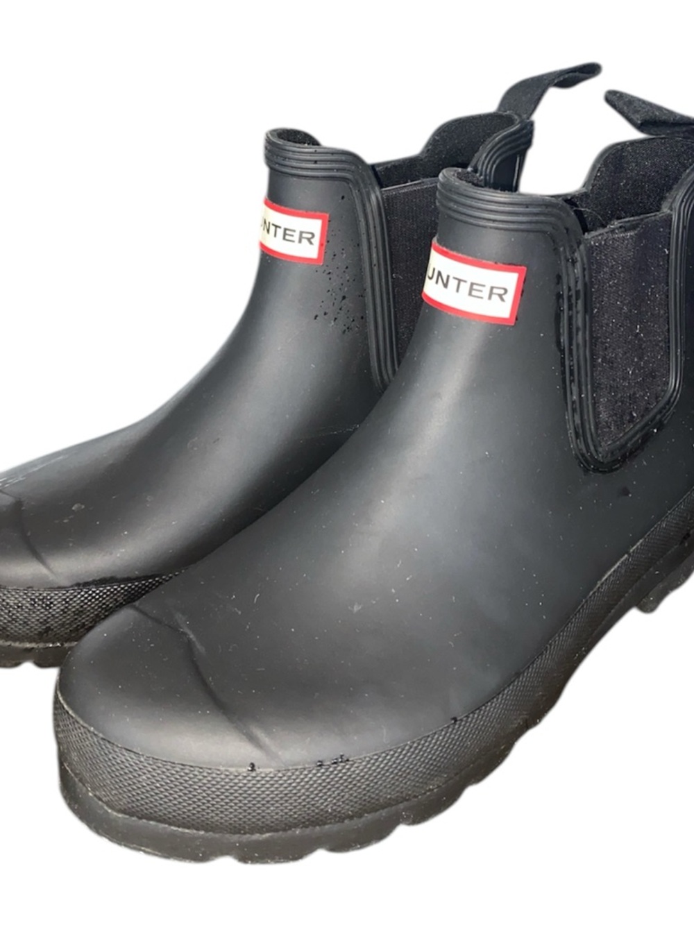 Hunter Black Chelsea Rain Boots